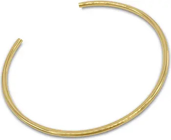 14K Gold Plated Stainless Steel Open Cuff Bangle Bracelet | Nordstrom Rack