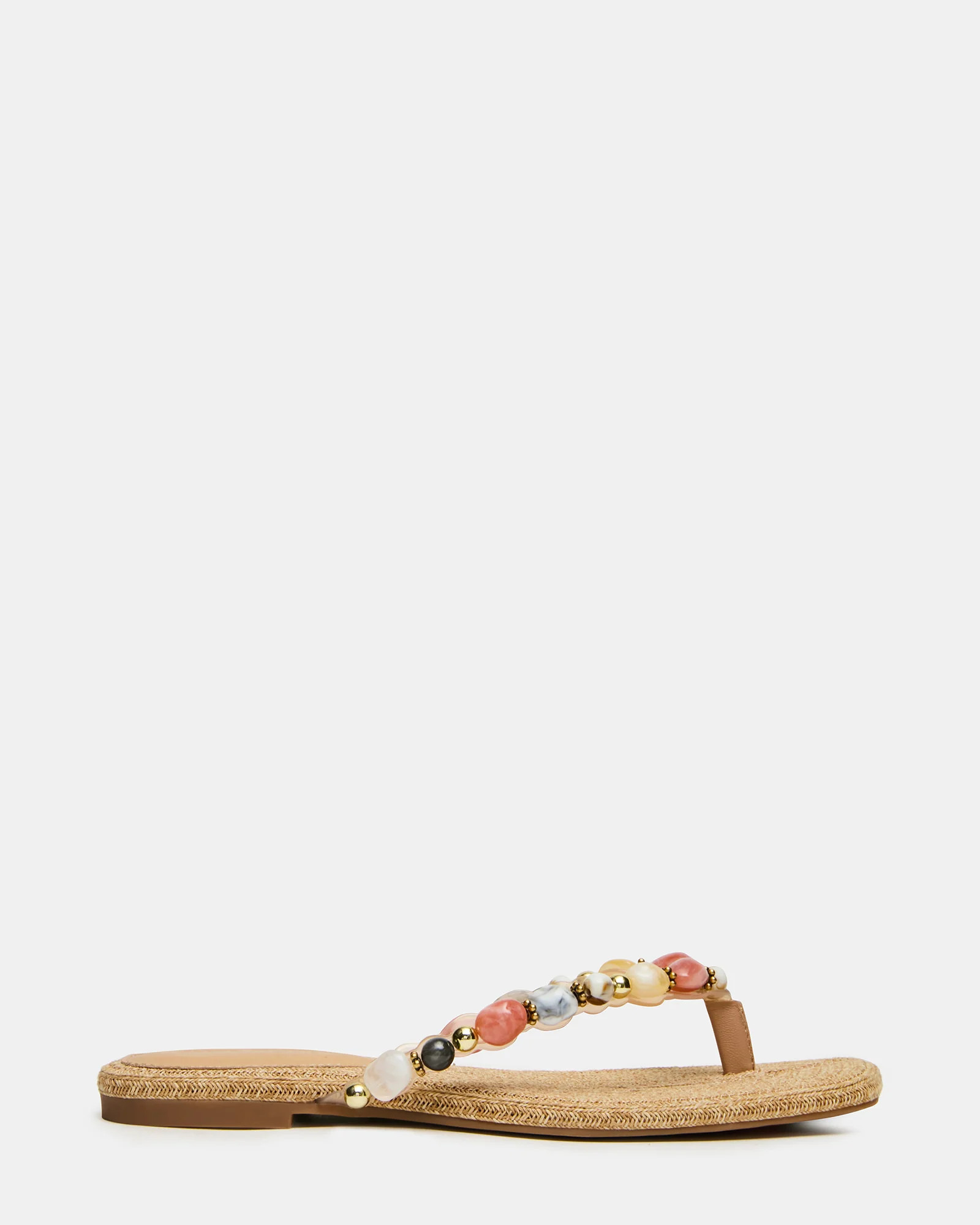 Steve Madden Women's Marble Thong Sandals - Natural Multi - Size 9.5 - Leather | Steve Madden (US)