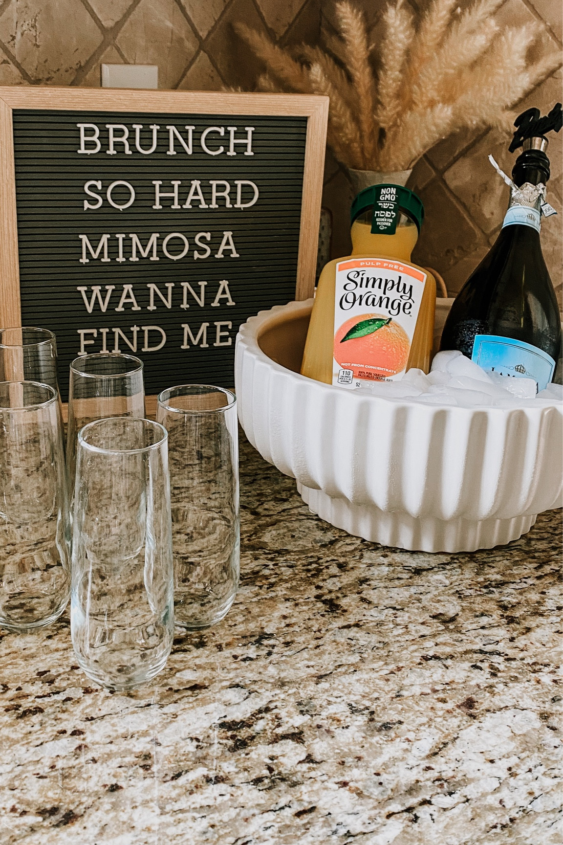 Planter used as champagne bucket mimosas 

#LTKunder50 #LTKGiftGuide #LTKhome