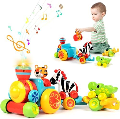 Marstone Baby Toys for 1 2 Year Old Boys and Girls Gifts, Forest Train Car Set for Toddlers 1-2, ... | Amazon (US)