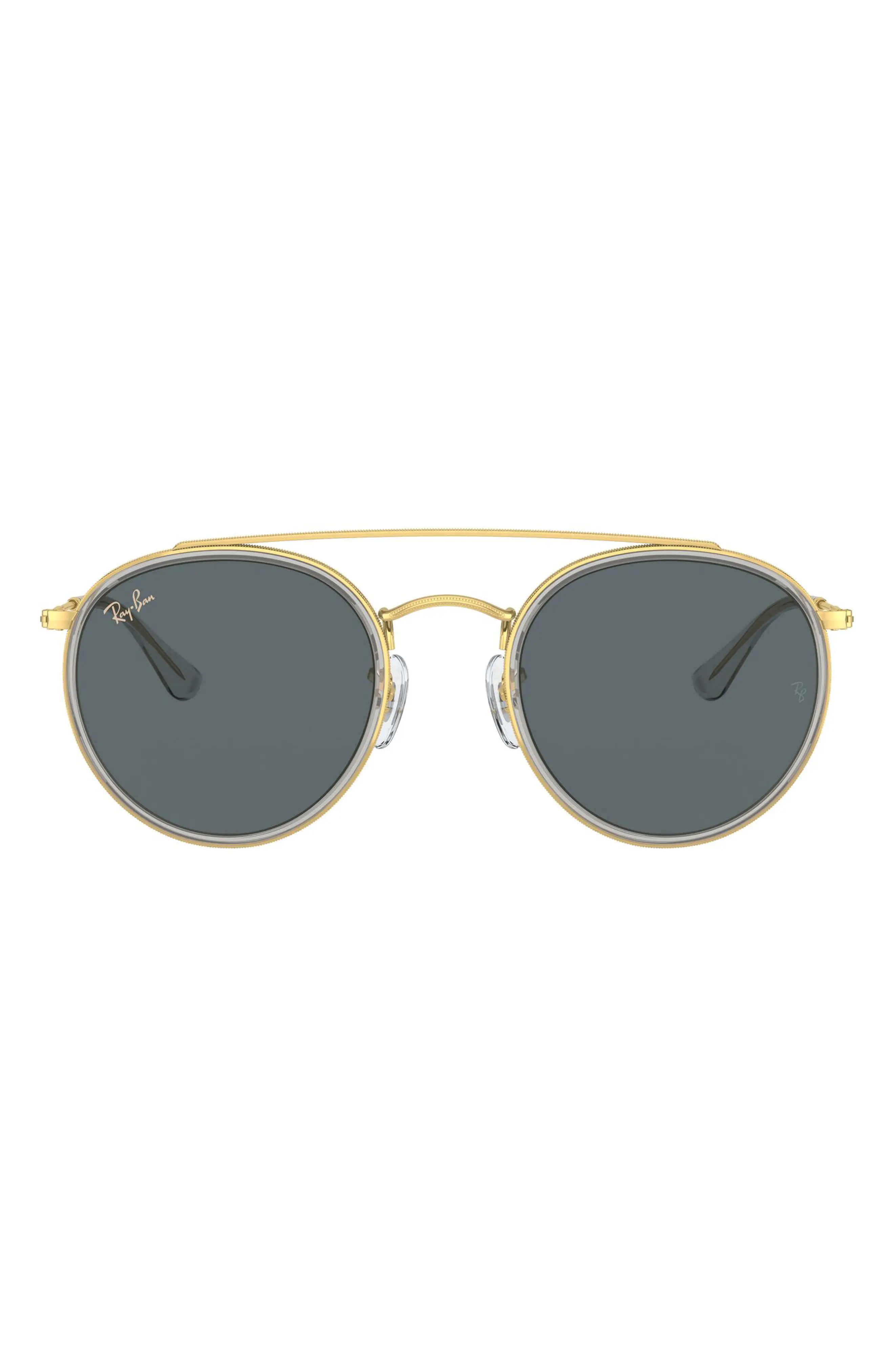 Ray-Ban 51mm Aviator Sunglasses in Gold/Blue at Nordstrom | Nordstrom