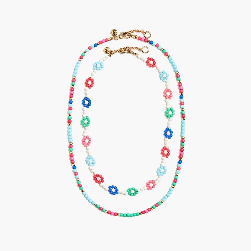Girls' colorful beaded necklace set | J.Crew Factory