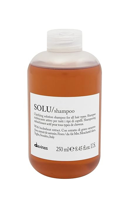 Davines SOLU Shampoo, Clarify And Remove Residue, Refresh Scalp And Leave Hair Shiny And Soft | Amazon (US)