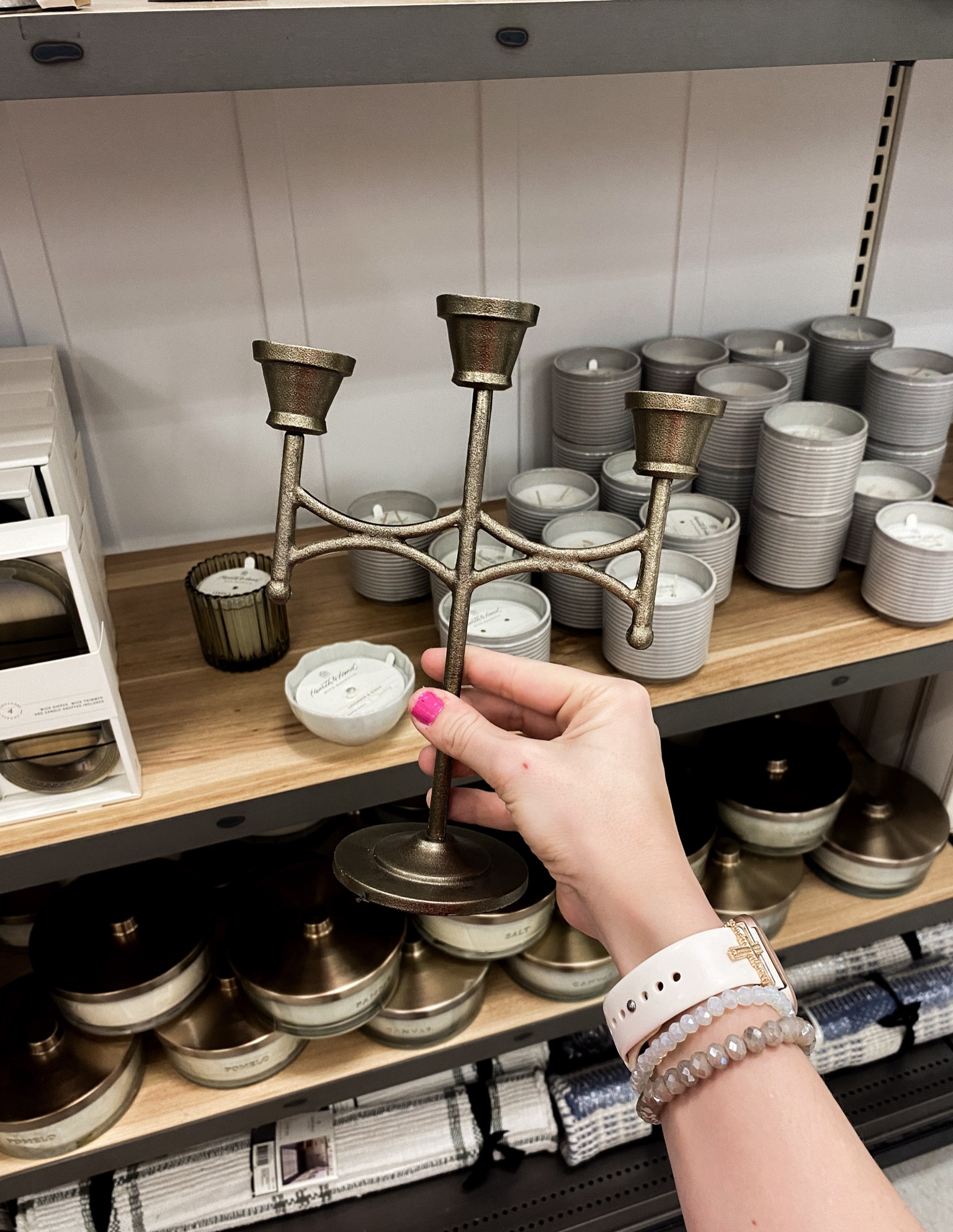 Well Made & Stunning Brass Antique Finished Candelabra from Target! ✨🖤The quality is so good! 

#LTKFindsUnder50 #LTKGiftGuide #LTKHome