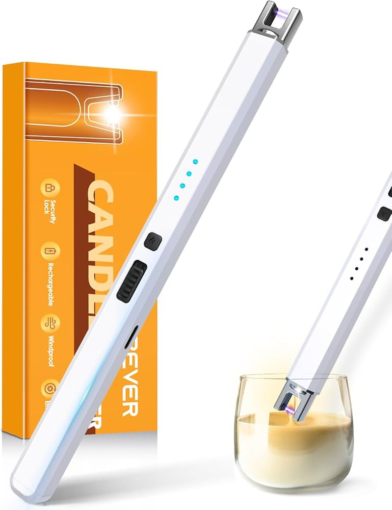Stocking Stuffers for Women Electric Lighter - Gifts for Men Dad Mom Birthday, Candle Lighter USB... | Amazon (US)