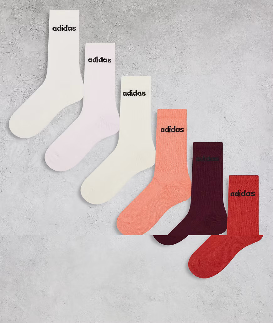 adidas Originals 6 pack socks in brown-Multi | ASOS (Global)