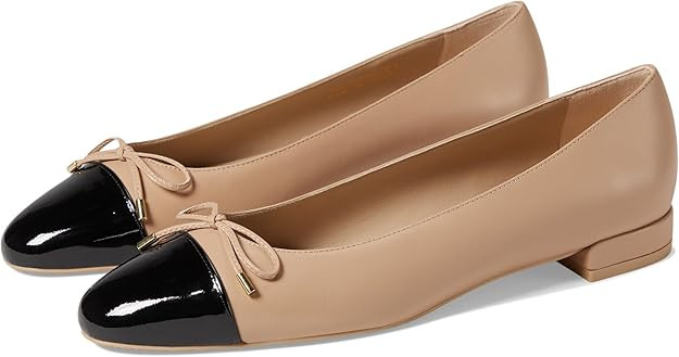 Stuart Weitzman Women's Sleek Bow Flat Ballet | Amazon (US)