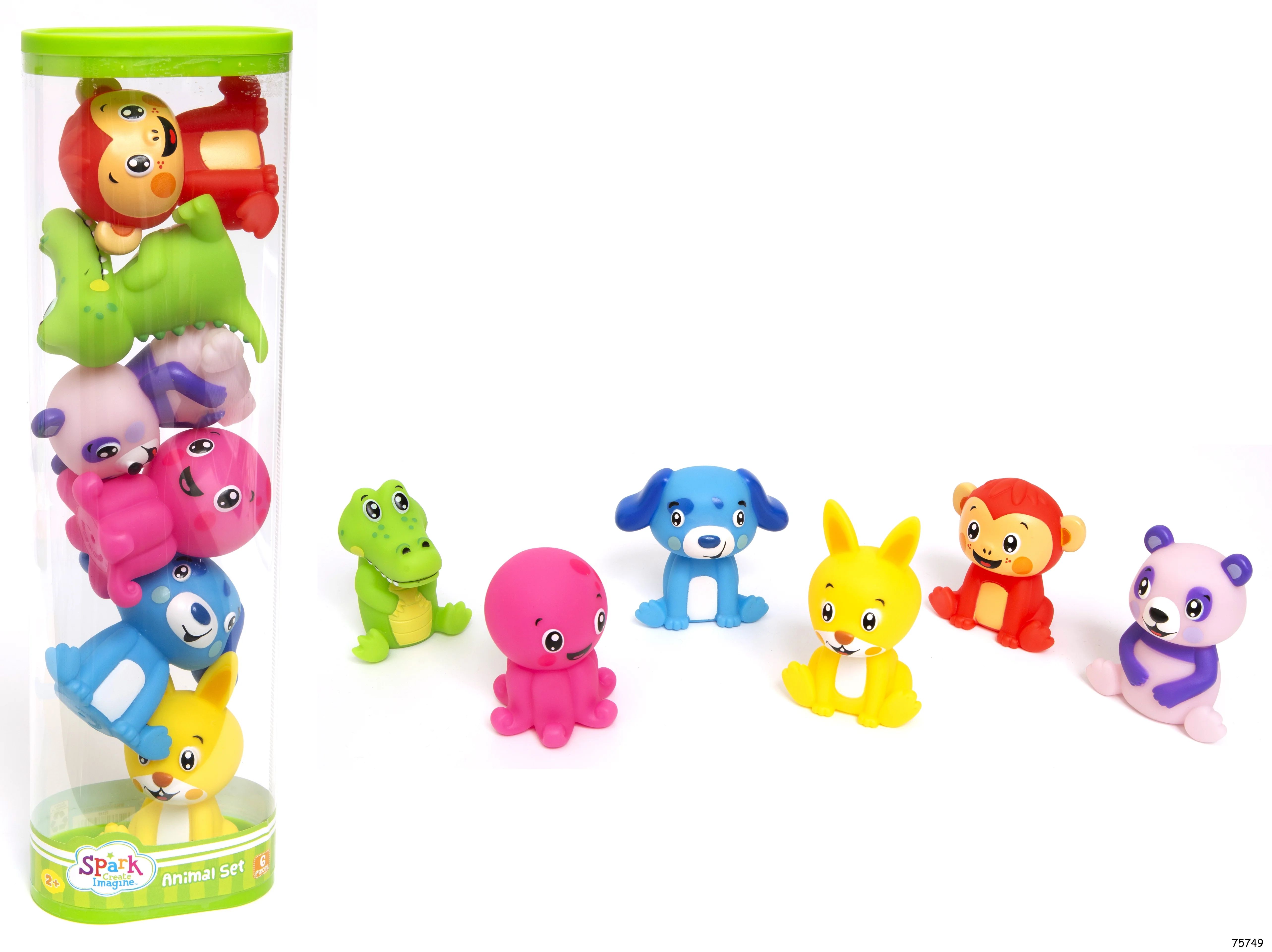 Spark Create Imagine 6-Piece Plastic Animal Figure Child’s Play Set | Walmart (US)