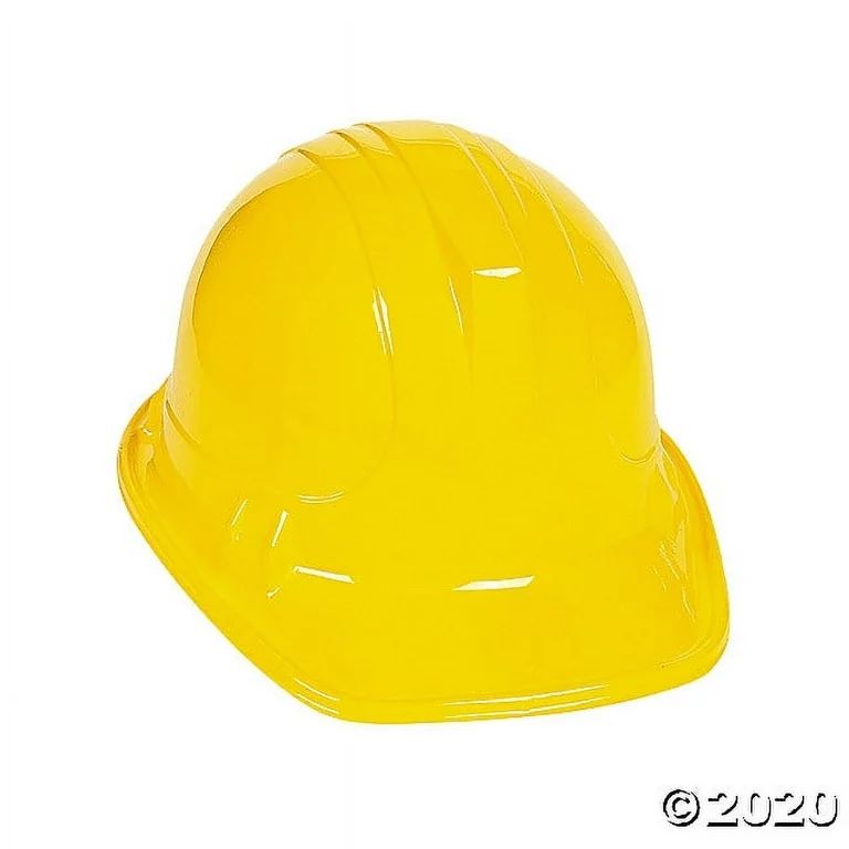 Yellow Construction Hats, Party Wear, 12 Pieces | Walmart (US)