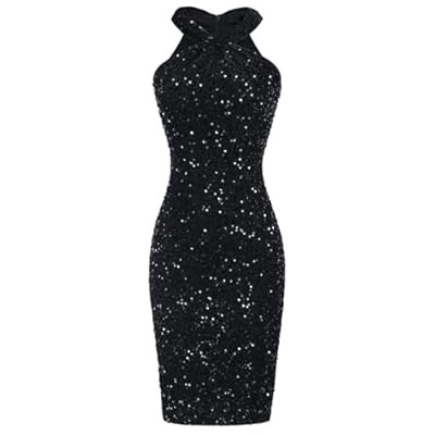 GRACE KARIN Sequin Dress for Women Sleeveless Sparkly Gl… | Amazon (US)