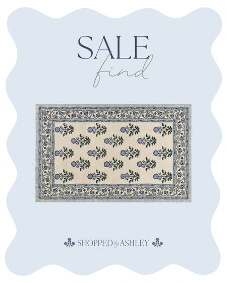 Just found this hand tufted wool rug on sale for an amazing price! The 2x8 runner is under $150! 

Blockprint rug, blue and white, blue and green, grandmillennial, grandmillennial decor, living room rug

#LTKSaleAlert #LTKHome