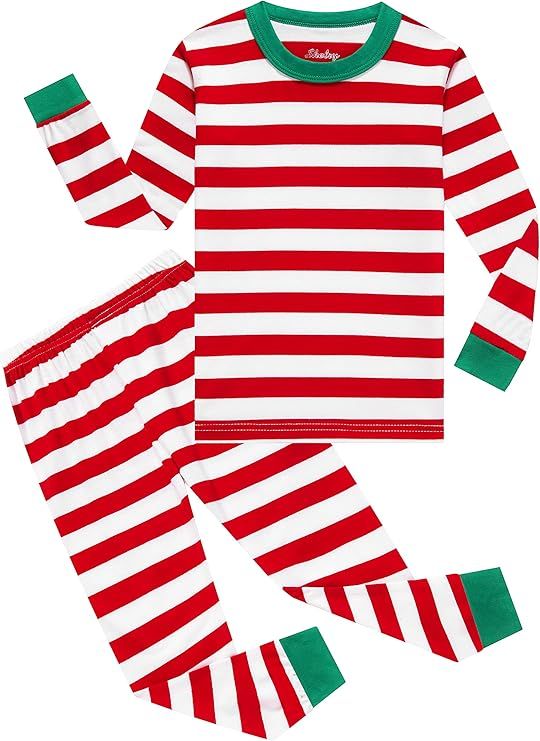 Children Pajamas Boys Glow in Dark Dinosaur Pj Cotton Sleepwear Set Toddler Kids Clothes | Amazon (US)