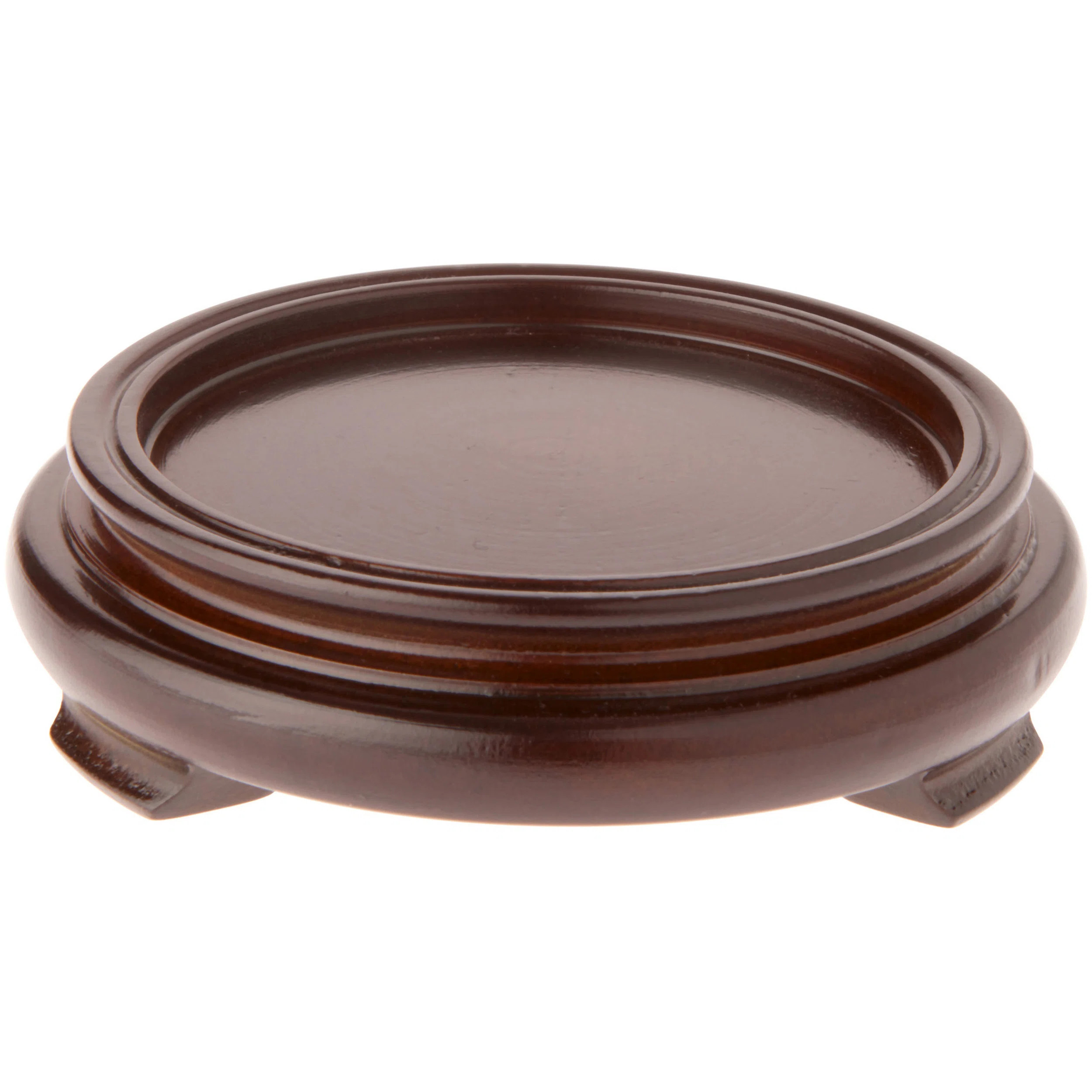Malena Round Wood Veneer Footed Display Base | Wayfair North America
