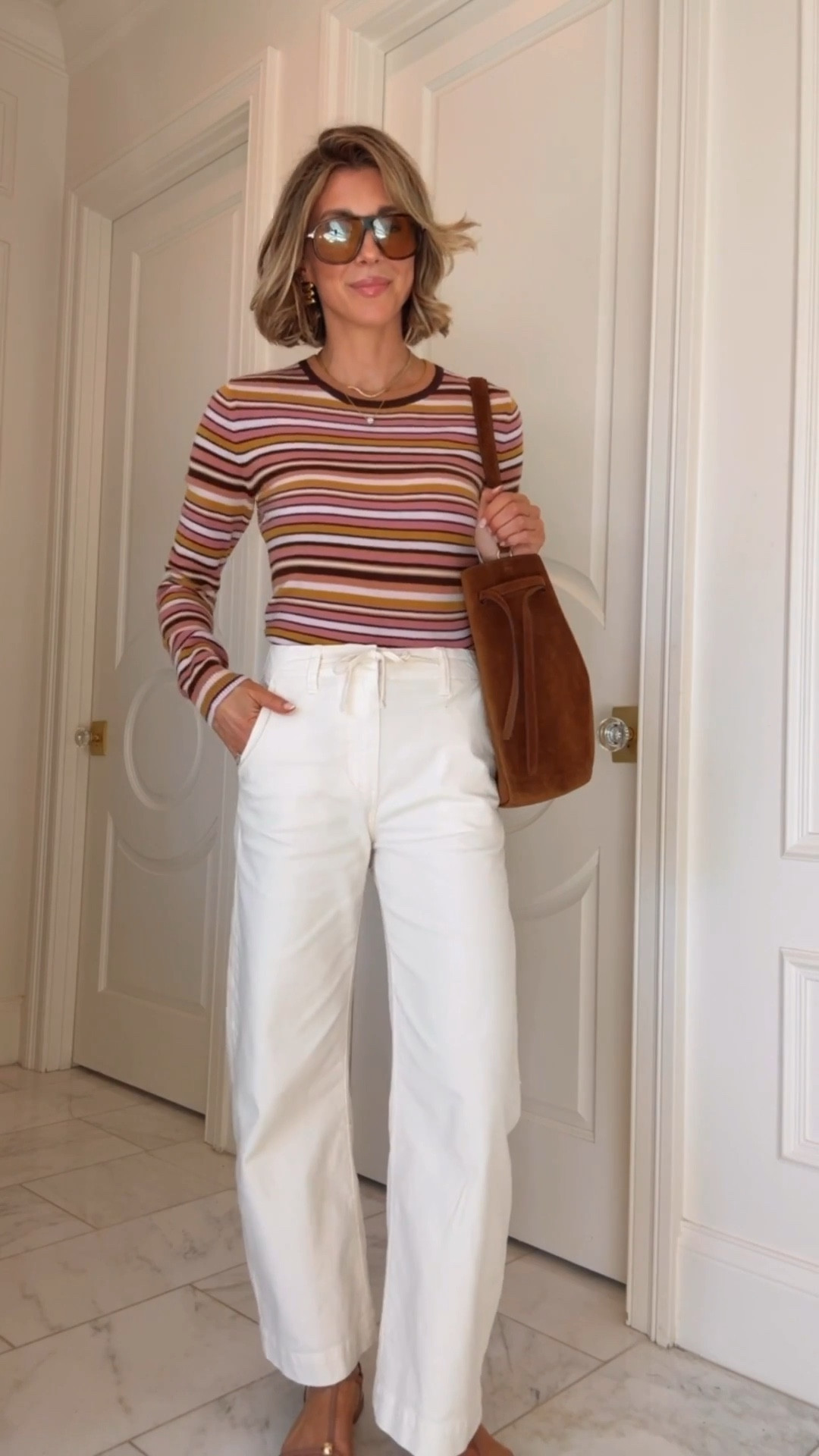 Love these cotton pants. Such a flattering fit and easy to style for spring and summer.

#LTKSeasonal #LTKootd