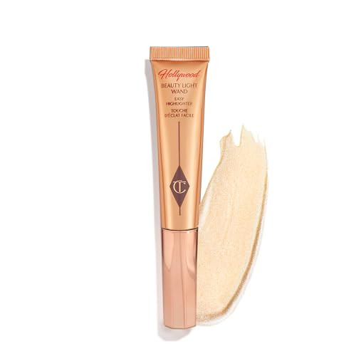 Charlotte Tilbury Beauty Light Wand Liquid Highlighter Makeup - Soft-Focus Highlighter & Blush for Cheeks - Pearlescent, Weightless Radiant Finish - Spotlight | Amazon (US)