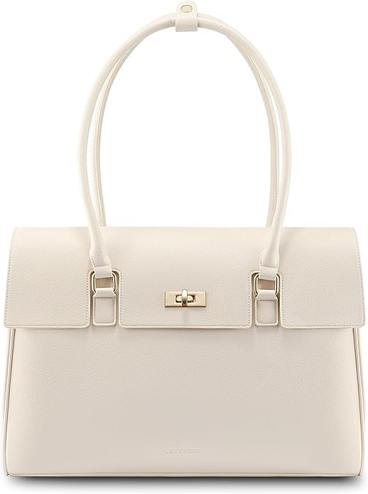 LOVEVOOK Laptop Bag for Women Work Tote Messenger Bag Waterproof Business Office Professional Han... | Amazon (US)