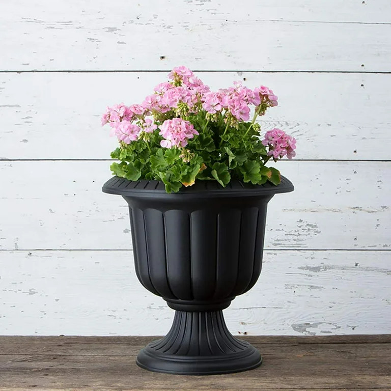 Root & Vessel Classic Urn Planter, Black, 19" | Walmart (US)
