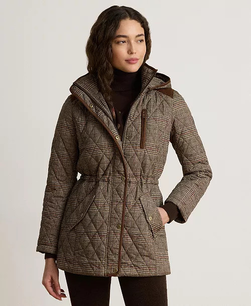 Women's Hooded Anorak Quilted Coat, Created for Macy's | Macy's
