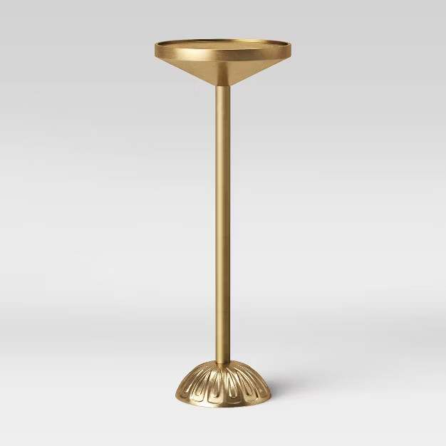 Catalana Round Figural Metal Drink Table Brass - Opalhouse™ | Target