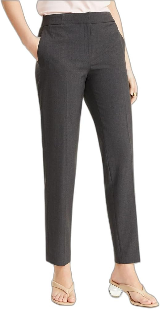 bar III Womens Straight Leg Dress Pants, Grey, 0 | Amazon (US)