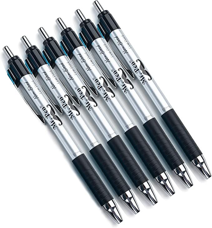 Mr. Pen No Bleed Pens, Bible Pens, Fine Tip, Black, Pack of 6 | Amazon (US)