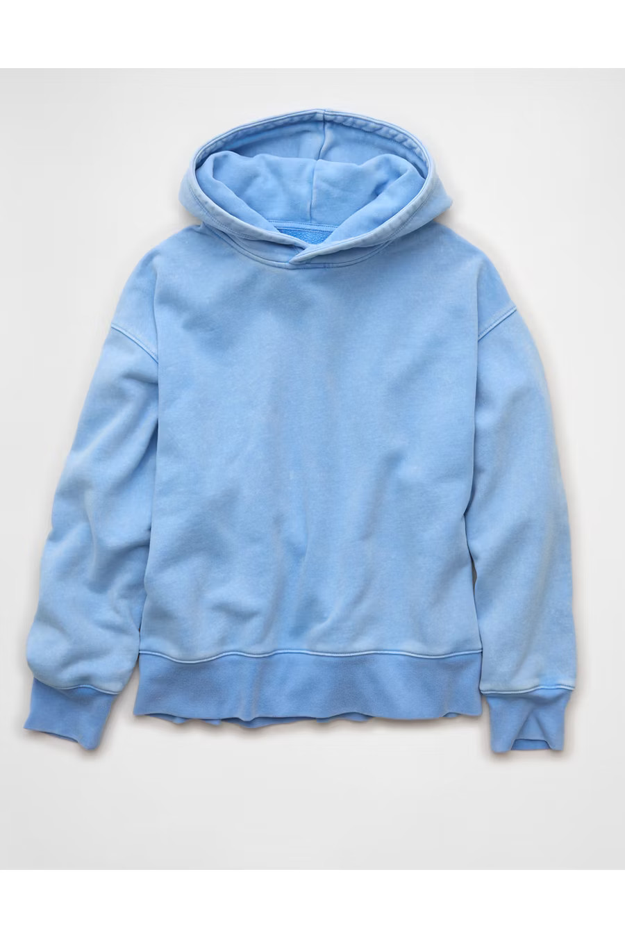 AE Everyday Luxe Hoodie Women's Gravity Blue XXS | American Eagle Outfitters (US & CA)