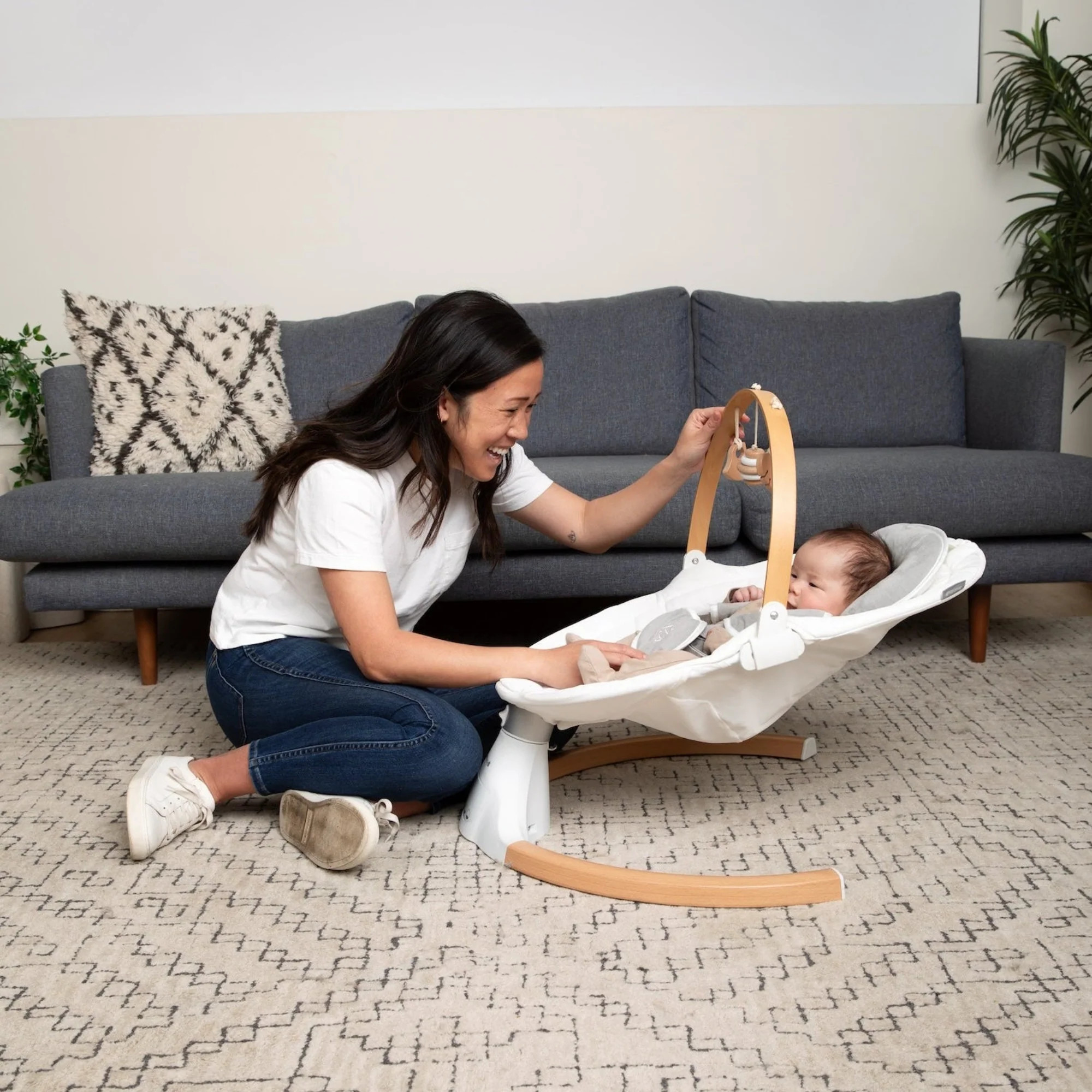 Nova Nature Baby Swing – Side-to-Side Motion with Bluetooth | Jool Baby | Jool Baby