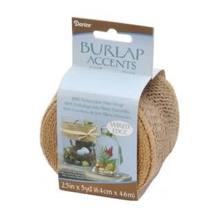 2.5"" Wired Burlap Ribbon, Natural By Darice | Michaels® | Michaels Stores