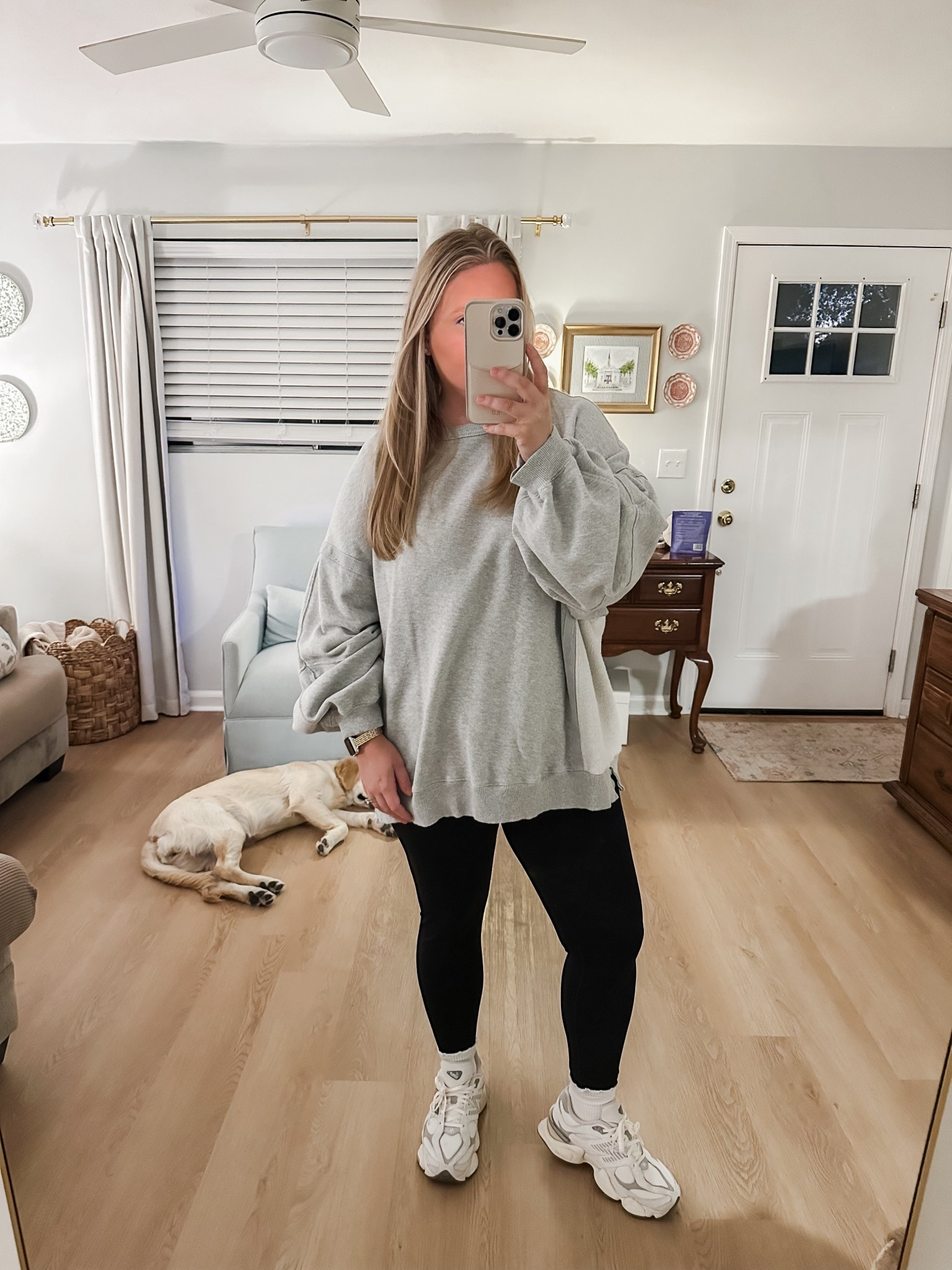 wearing XL in the leggings and L in the sweatshirt! 

#LTKPlusSize #LTKFindsUnder100 #LTKStyleTip