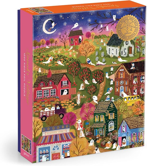 Galison - Spooky Village 1000 Piece Jigsaw Puzzle with Foil for Adults | Amazon (US)