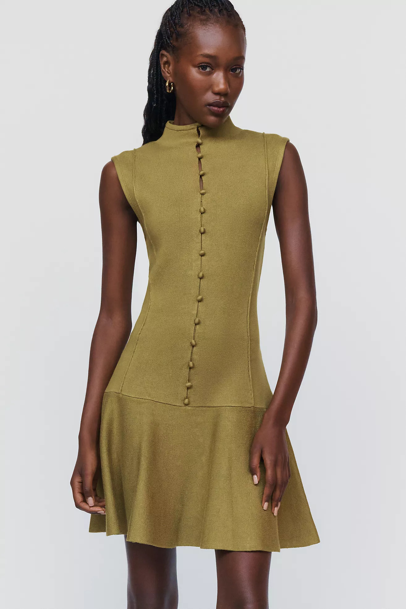 Mock Neck Sweater Mini Dress | Anthropologie (US)
