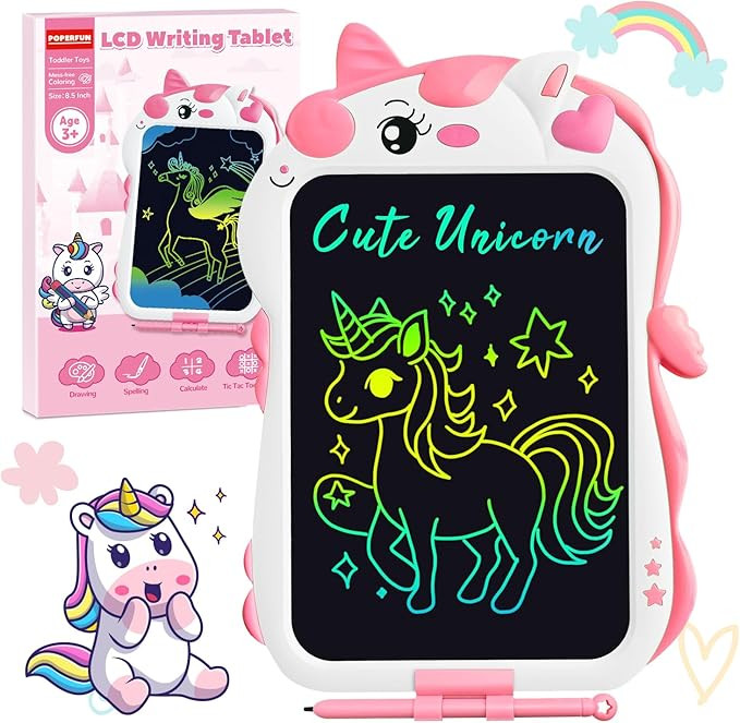 Unicorn Toys Lcd Writing Tablet for Kids, Reusable 8.5 Inch Kids Drawing Tablet, Educational Draw... | Amazon (US)