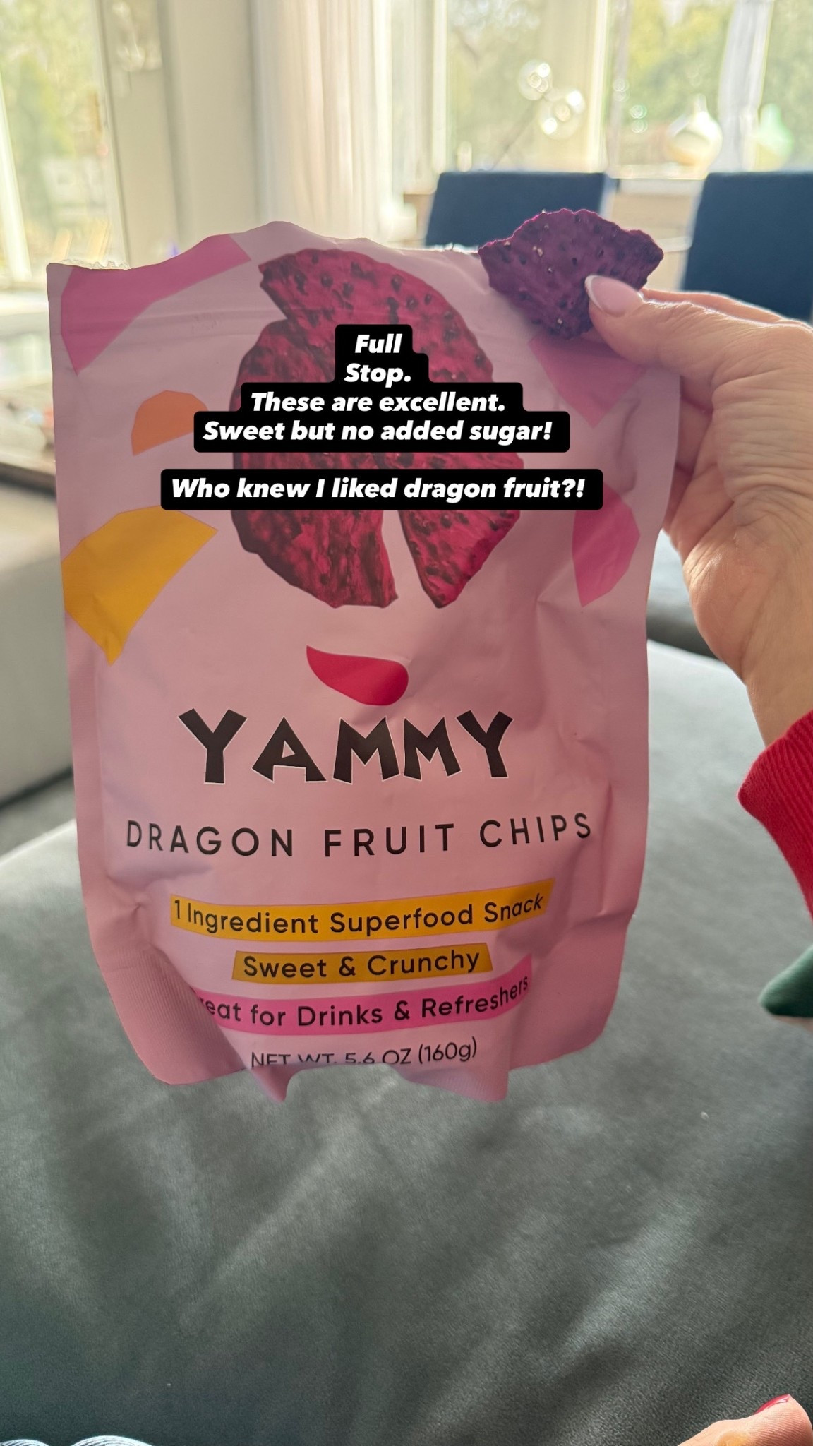 A delicious amazon find... yammy dragon fruit chips!! Will be buying again and again! 

#LTKActive #LTKfoodie #LTKselfcare