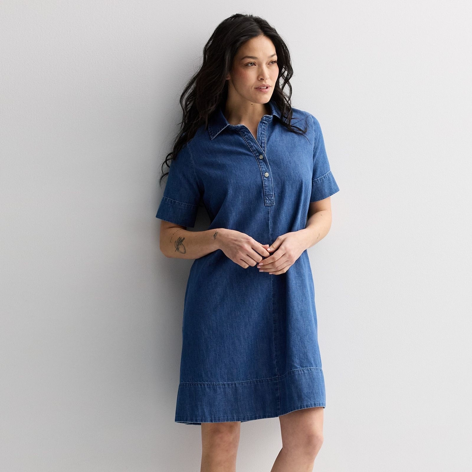 These Jean dresses will quickly become your favorite dress to throw on and go about your day and you will still look and feel fabulous! #ltk #ad

#LTKOver40 #LTKPlusSize #LTKMidsize