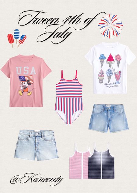 Tween 4th of July ♥️🤍💙

Tween// Tween Girls:// Tween Outfits// 4th of July Outfits for Tweens// Tween 4th of July Outfits // USA Shirt Tween// red white blue Swimsuit for Tween// Abercrombie// Abercrombie Kids// Abercrombie Tween// Tween Swimsuit // Tween Shorts// Tween Summer Clothes 


#LTKSwim #LTKStyleTip #LTKKids