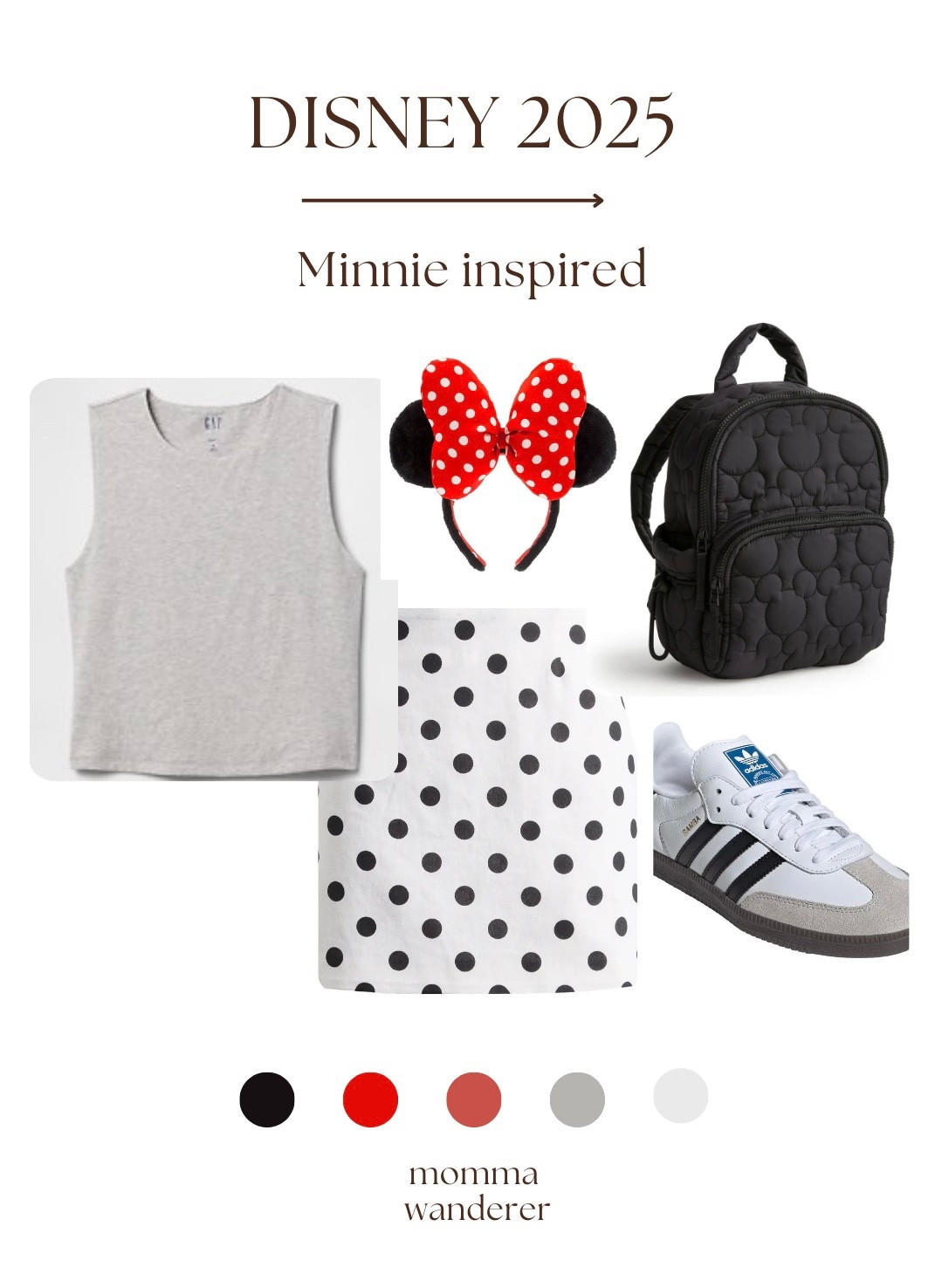 Disney fit check! Today’s style is Minnie Mouse inspired. 

#LTKStyleTip #LTKSeasonal #LTKTravel