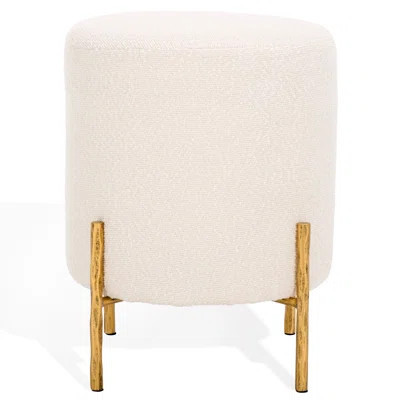 Round Boucle Ottoman | Wayfair North America