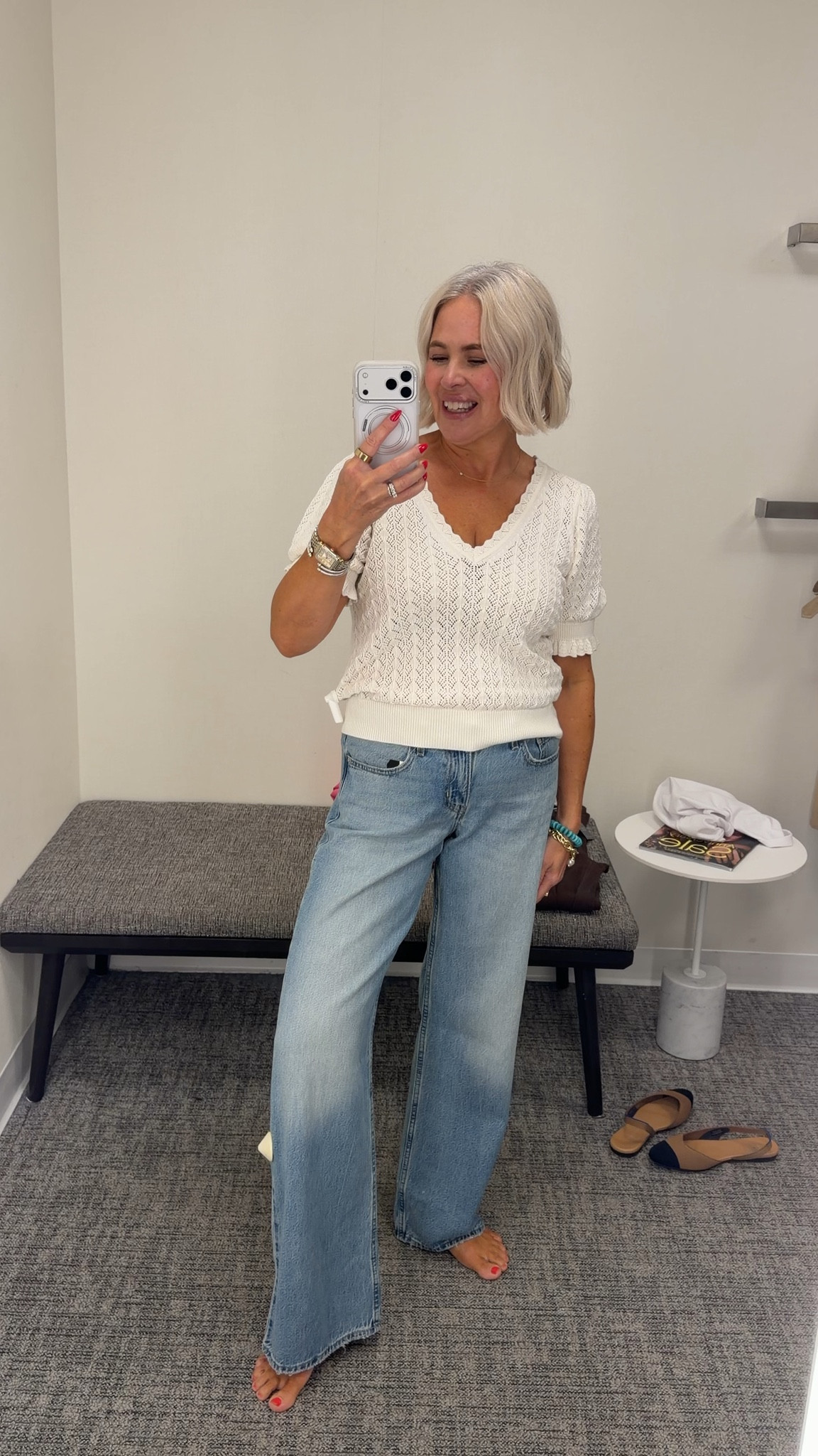 nordstrom fall outfit on sale, fall midsize, mom outfit, over 50 fashion, white tee, easy outfit, sweater, puff sleeve, casua, office outfit, tops jacket for fall, accessories, everyday out, chic style, fall flats, fall shoes, nsale, nordstrom, trench coat, denim, jeans, flats, fall fahsion

#LTKOver40 #LTKSaleAlert #LTKMidsize