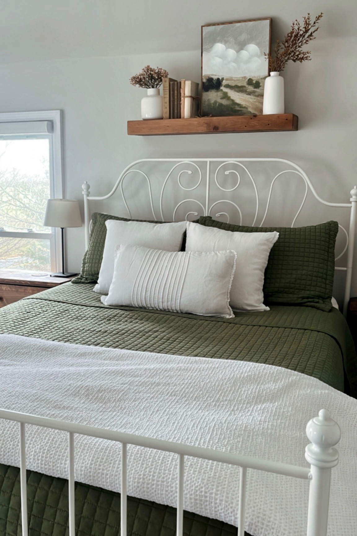 Bedding links! Loving this olive green quilt! 

#LTKhome
