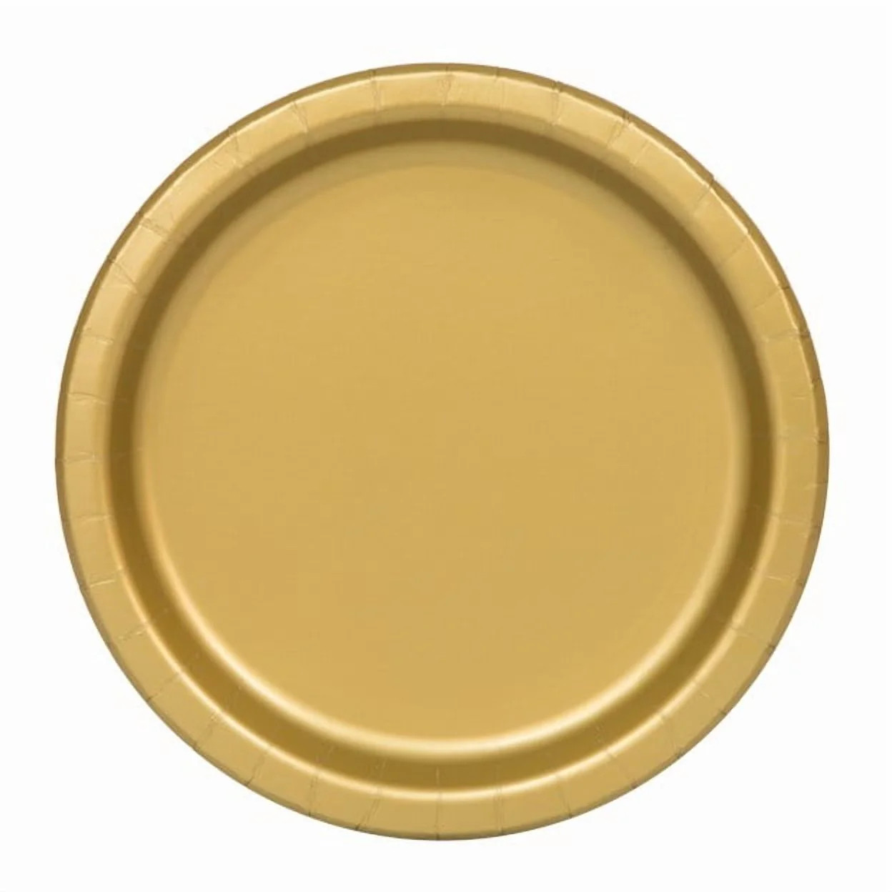 Disposable Paper Plates, 7", Gold, 24 Count, Way To Celebrate | Walmart (US)