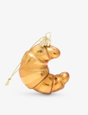 Croissant Glass Christmas Tree ornament 7cm | Selfridges