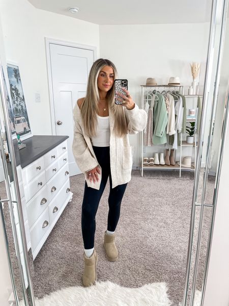 Designated fall uniform ☕️🧸🍂 obsessed with this cozy cardigan u picked up from target! It’s perfectly oversized and comes in a few colors. It’s so soft too and I have on a xs! 

#LTKfindsunder50 #LTKstyletip #LTKSeasonal