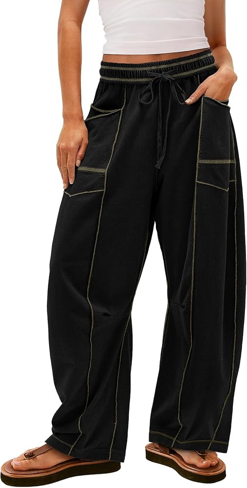 Yanekop Women's Baggy Wide Leg Palazzo Pants | Amazon (US)