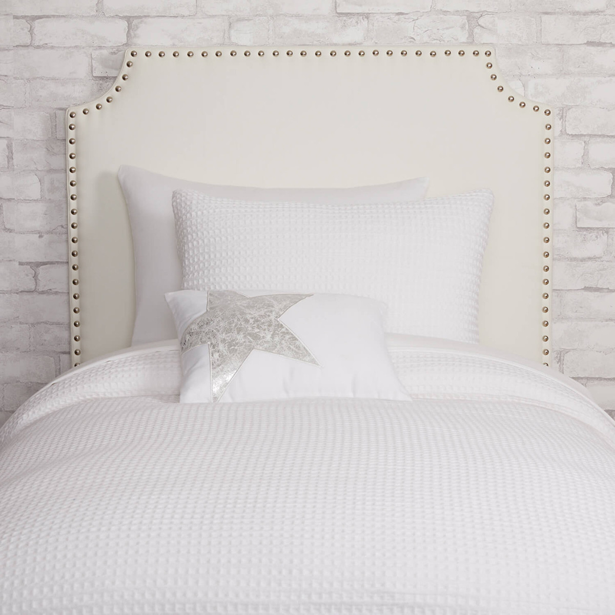Dormify Jordyn Charging Studded Headboard | The Container Store