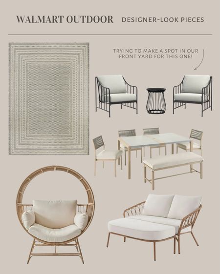 Neutral outdoor furniture from Walmart - the best options this season for patio tables, chair sets etc!

#LTKsalealert #LTKstyletip #LTKhome