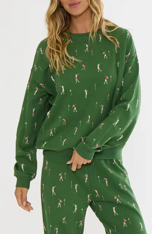 Beach Riot Devyn Oversize Sweatshirt in Under Par at Nordstrom, Size Medium | Nordstrom