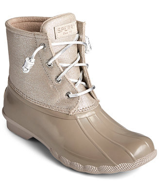 Sperry Women's Saltwater Duck Booties, Created for Macy's & Reviews - Boots - Shoes - Macy's | Macys (US)