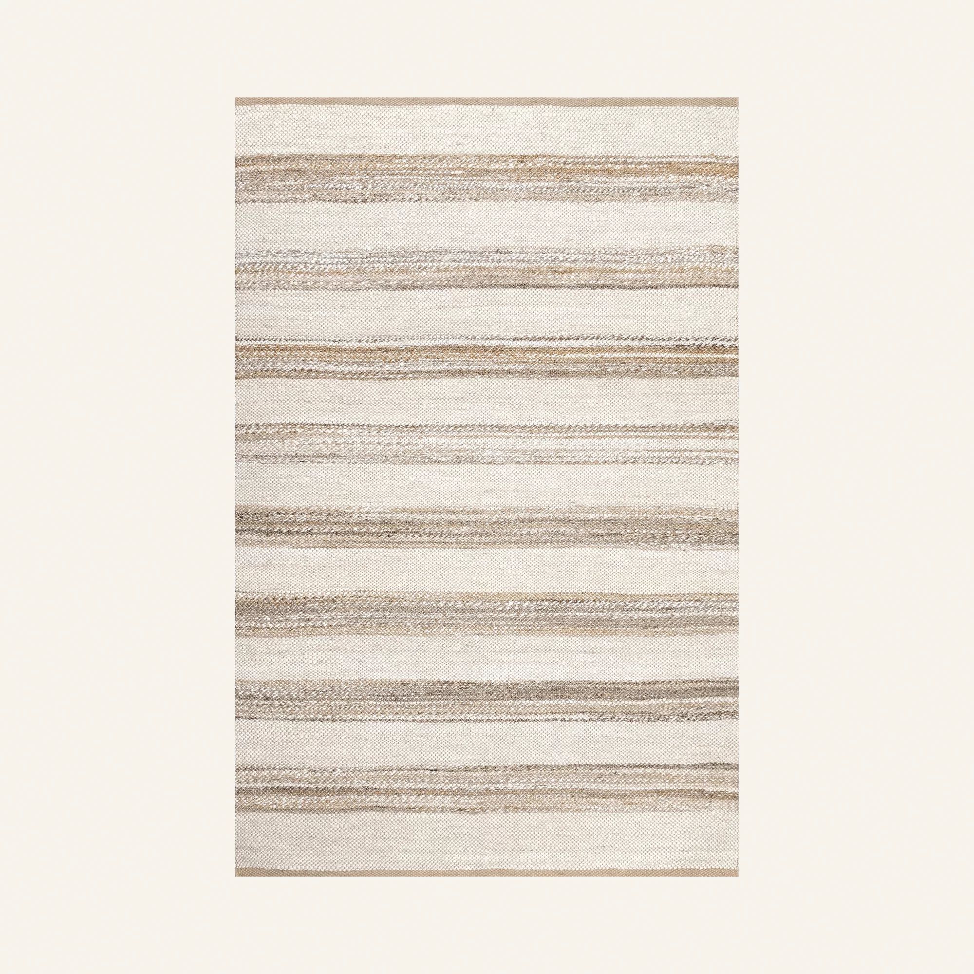 Claire Striped Hand-Knotted Natural Area Rug | Wayfair Professional