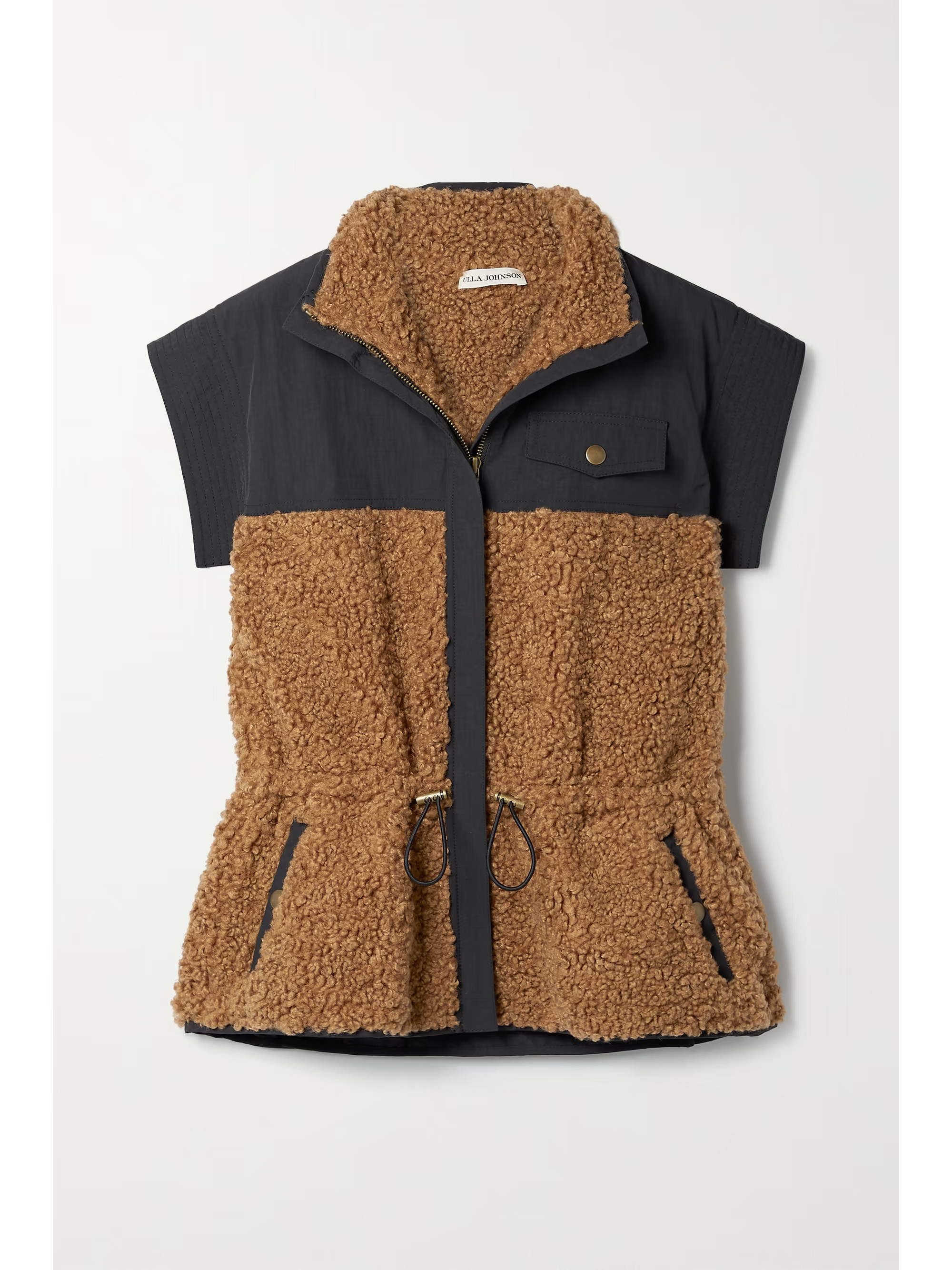 Tariet paneled fleece and shell vest | NET-A-PORTER (US)