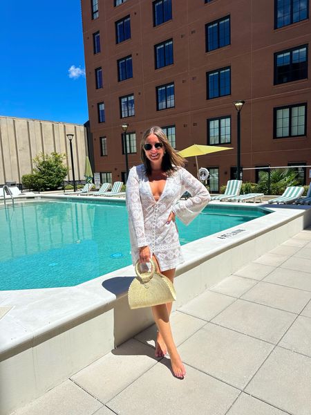 Pool day look! If you’re an upcoming bride, this coverup would be perfect for you too! 

White coverup, coverup, pool look, vacation outfit, summer outfit 

#LTKSwim #LTKTravel #LTKStyleTip